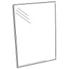 Pos Display Shop A4 Portrait Clear Plastic/Acrylic 'U' Shape Wall Mountable Sign Holder/Poster Holder/Menu Holder - PDS8023