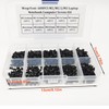 600 Pcs M2 M2.5 M3 Black Laptop Micro Assorted Screw,