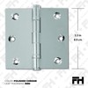 Finsbury Hardware Solid Brass Chrome Door Hinge Heavy Duty Ball
