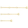 Necklace Extenders Gold,Bracelet Extender Gold,14k Gold Plated Chain Extenders for