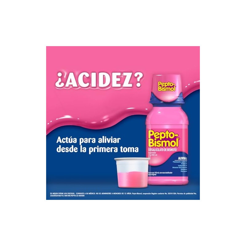 Pepto-Bismol Plus Sabor Original 236ml