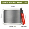 KALLSDY 500FT 1/8" T316 Stainless Steel Cable, Wire Rope Aircraft