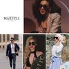 MAXJULI - Gafas de sol de gran tamaño para mujer