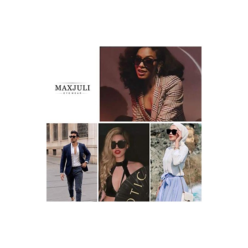MAXJULI - Gafas de sol de gran tamaño para mujer