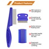 Flea Comb for Cats Dogs, 6 Pack Flea and Lice