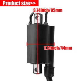 YOFMOO Ignition Coil Compatible for Kawasaki ATV Bayou KLF 300 KLF300 KLF300A KLF300B KLF300C KLT160 KLT200 KLT250 1986-1990 1991 1992 1993 1994 1995 1996 1997 1998 1999 2000 2001 2002 2003 2004