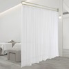 Privacy Screen Partition Room Divider with Shading Curtain & Clothes