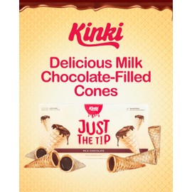 Kinki Just the Tip USA-Made Waffle Cone Mood Chocolates for Couples - 6 Pack (3 Servings) of Plant-Based Couples Chocolate Tabs to Enhance Performance, Increase Energy, & Improve Romantic Engagements