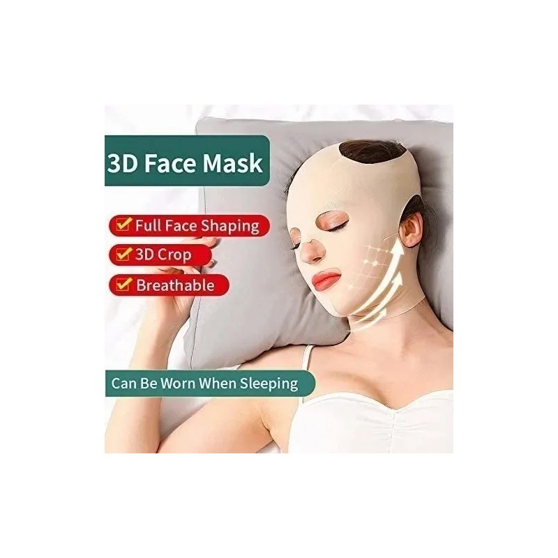 Mentonera Facial Reductora Papada Arruga Cachete Moldea 2pk