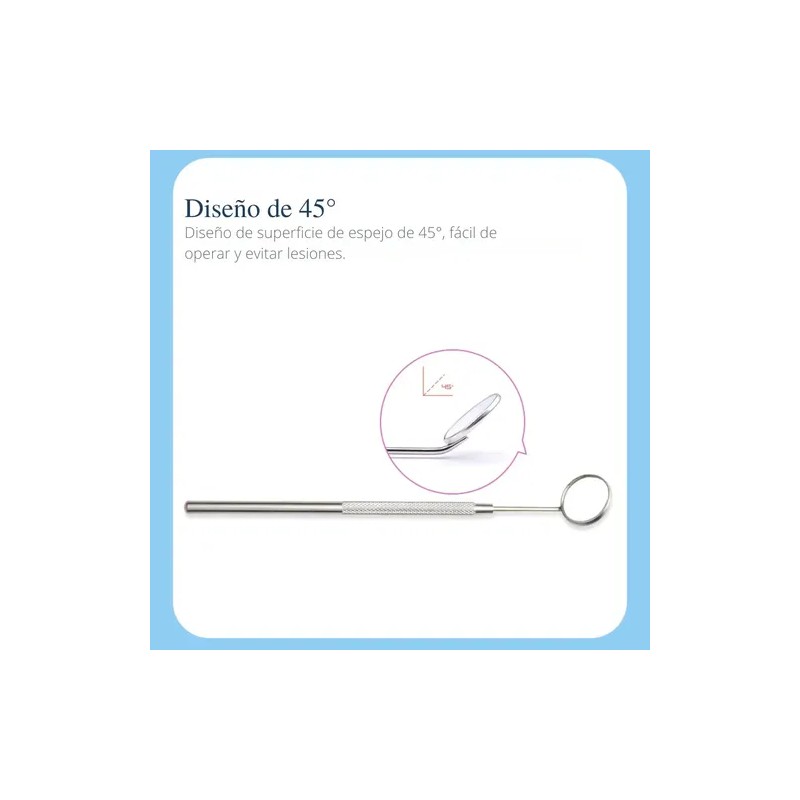 Cuidado Facial Set 3 Espejo Inspección Pestañas O Dientes F