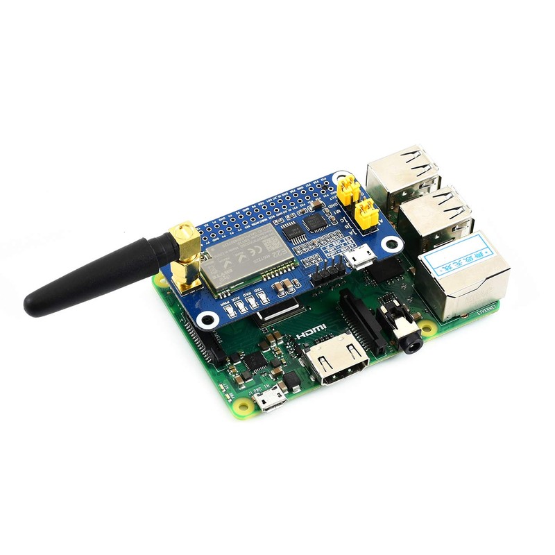 Waveshare SX1262/SX1268 LoRa HAT For Raspberry Pi, UART Interface, Comes