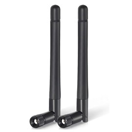 2 x 6DBI WiFi Antenne Dualband, SMA Antennenkabel für drahtloses Netzwerk, Wireless Range Extender, Router Antenne mit Zwei Einheiten für Desktop Computer, Router