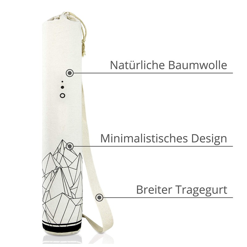 Mosswell® Yoga Bag with Design Cotton Yoga Mat Bag 70