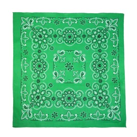 CTM 27 Inch Extra Large Cotton Texas Paisley Bandana, Green