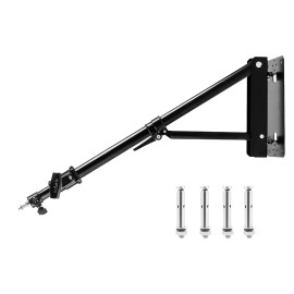 universal 51"/71" Triangle Wall Mount Boom Arm Stand For Extensions Selfie Light Projector - 2x 71" Wall Mount Boom Arm