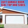 36FT Garage Door Seal Top and Sides Adhesive Backed Weather