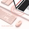 seenda Wireless Keyboard and Mouse Combo, 2.4GHz Wireless Quiet Keyboard
