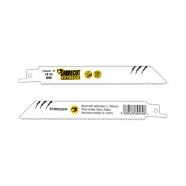10 x SabreCut SCRS922HF_10 150mm 10 TPI S922HF Fast Wood and Metal Cutting Reciprocating Sabre Saw Blades Compatible with Bosch Dewalt Makita and many others