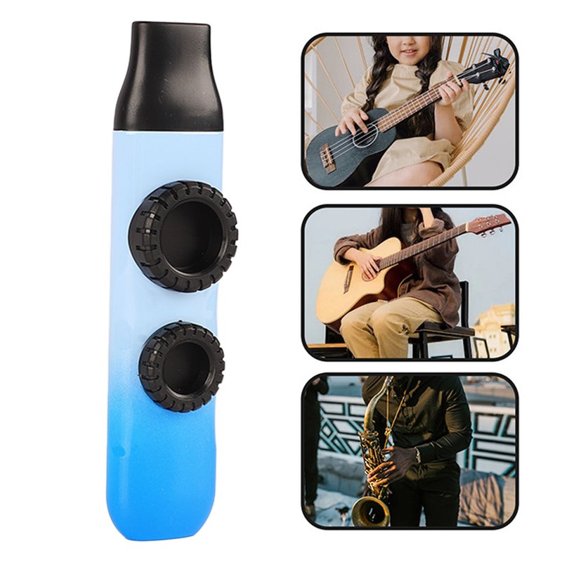 Kazoo Plastic Professional Adjustable Tone Musical Instrument with 10Pcs Flute