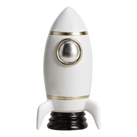 Gaolinci Rocket Ship Coin Bank, Money Box, Piggy Bank, Home Decoration, Space Theme Decorations