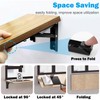 18inch Floating Shelf Bracket,Garage Heavy Duty Folding Shelf Brackets,Wall Mounted