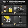 RAVS Butane Torch Lighter, Refillable Butane Kitchen Torch with Safety