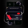 20A Circuit Breaker, Ampper Surface Mount DC 12V-48V Waterproof Thermal