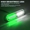 PKINGLAKE 8-Pcs 12 LED Sync Feature Emergency Strobe Grille Lights