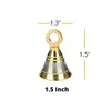UAPAN Brass Pooja Bell with J Hook (Pack of 6,