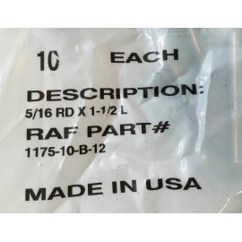 Unbranded [10 Pack] 5/16” OD 1 1/2” Long Zinc Plated Brass No Thread Spacers For #10 Screw