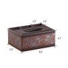 Arniche Leather Tissue Box Cover Rectangular and Multifunction Remote Control