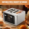 WUNLY 4 Slice Toaster, Touchscreen & Dual Independent Control Panel，5
