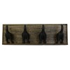 Lulu Decor, Cast Iron Dog Tail Hooks 4 Hooks on