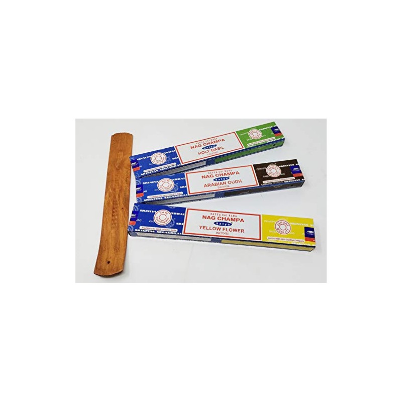 Satya Nag Champa Combo Incense Sticks Mix Deal - Yellow
