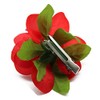 Hawaii Luau Party Artificial Fabric Gardenia Hair Clips Red