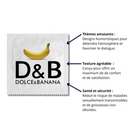 CALLVIN | 1 Piece | Funny Original Gift | Memories | Soft and Durable Latex | Made and Printed in France (Universal, Dolce & Banana)