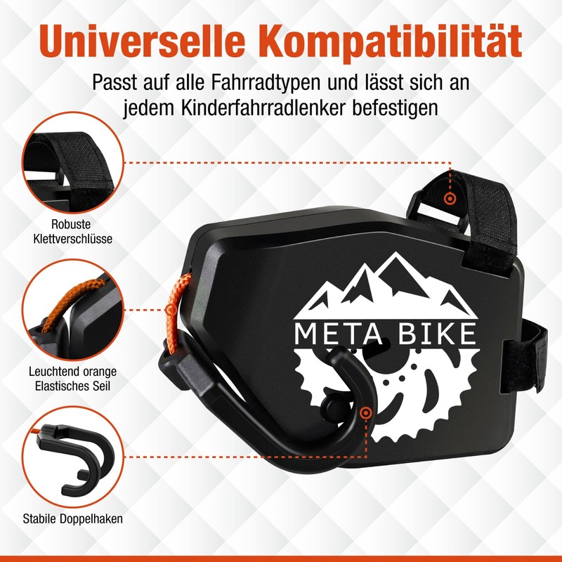 Meta Bike Bicycle Tow Rope for Children, 2.5 m Tow