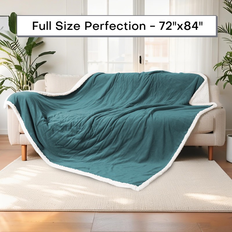 RALYSUN Electric Heated Blanket Full Size 72"x84" - Dual-Sided with