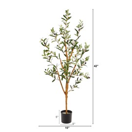Nearly Natural 3.5ft. Olive Artificial Tree