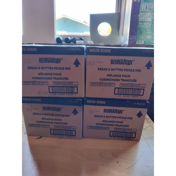 Bernardin CASE Lot of 6 Bernardin Bread & Butter Pickle