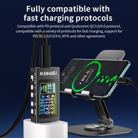 Diymore USB C Power Meter Tester,USB C Tester Digital Multimeter with LCD Display,Digital Voltmeter Type C Voltage and Current Tester Fast Charging PD3.1 Protocol Testing,240W/40V/12A Capacity