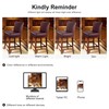 PiccoCasa Waterproof Bar Stool Covers, Faux Leather Pub Counter Height