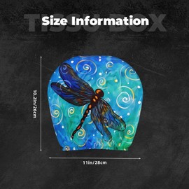 DSSWTP Butterflies and Dragonflies Universal Car Headrest Cover Soft Car Seat Head Rest Cover Protector Fabric Head Rest Coverings for SUV Car Truck Auto Accessories 1 Piece