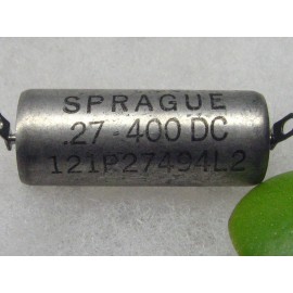 sprague PAIR SPRAGUE NOS   0.27uf 400V  PAPER IN OIL CAPACITOR for Western Electric amp