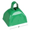Green Metal Cowbell - 12 Pack