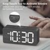Wooden Digital Alarm Clocks for Bedrooms: Dimmable Dual Alarm Clock