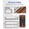Upgraded Hidden Door Hinges Invisible Hinges, 7" Zinc Alloy Concealed
