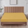 Ev Dekor Double Fitted Sheet Ochre | Yellow - Deep