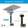Starlink Mini Roof Rack Mount, 1/4"-20 and 3/8"-16 Threaded Stainless