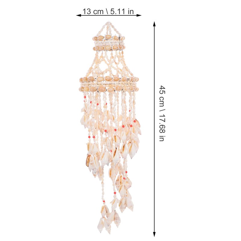 BESPORTBLE Shell Wind Chimes Nautical Decoration Outdoor Patio Yard Hanging